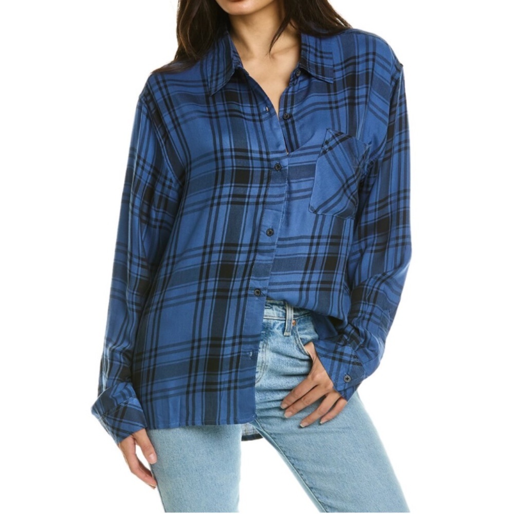 WeWoreWhat Boyfriend Shirt - Flannel Size S/M